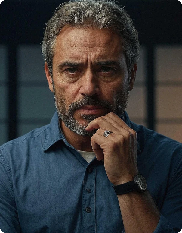 Homem pensativo